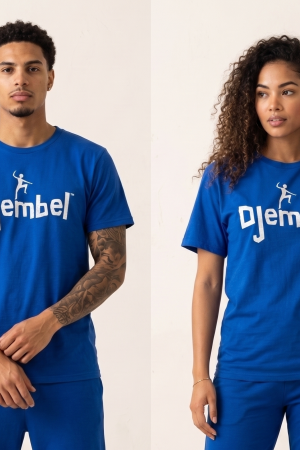 TEE SHIRT CLASSIC BLEU LOGO BLANC
