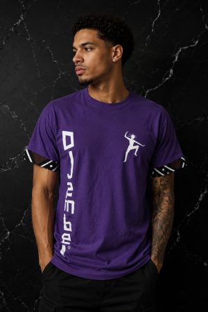 OGUSHI VIOLET LOGO BLANC